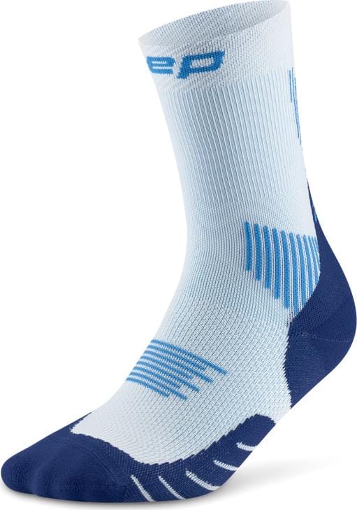CEP Women's Run Socks Mid Cut 5.0 Blue/ice CEP