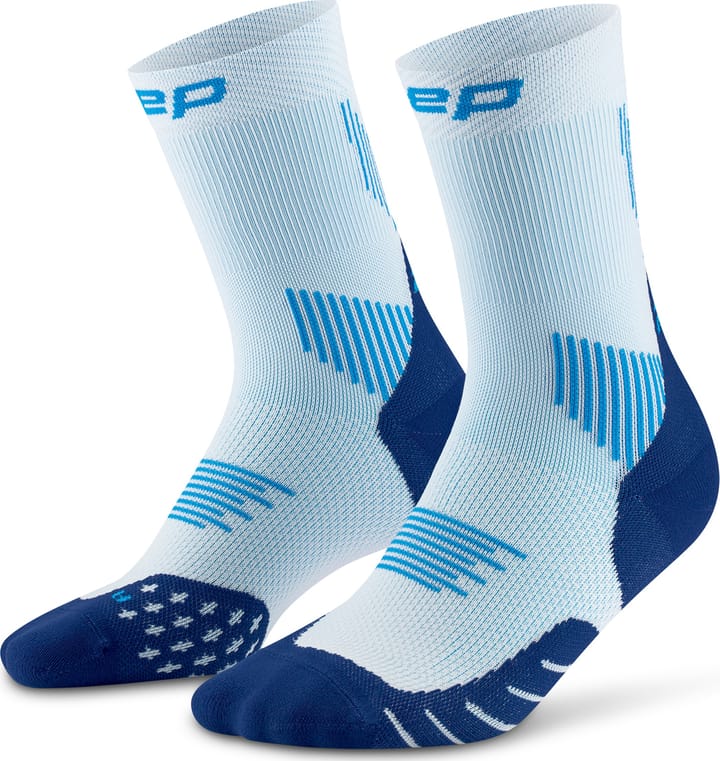 CEP Men's Run Socks Mid Cut 5.0 Ice/blue CEP CEP Men's Run Socks Mid Cut 5.0 Ice/blue CEP