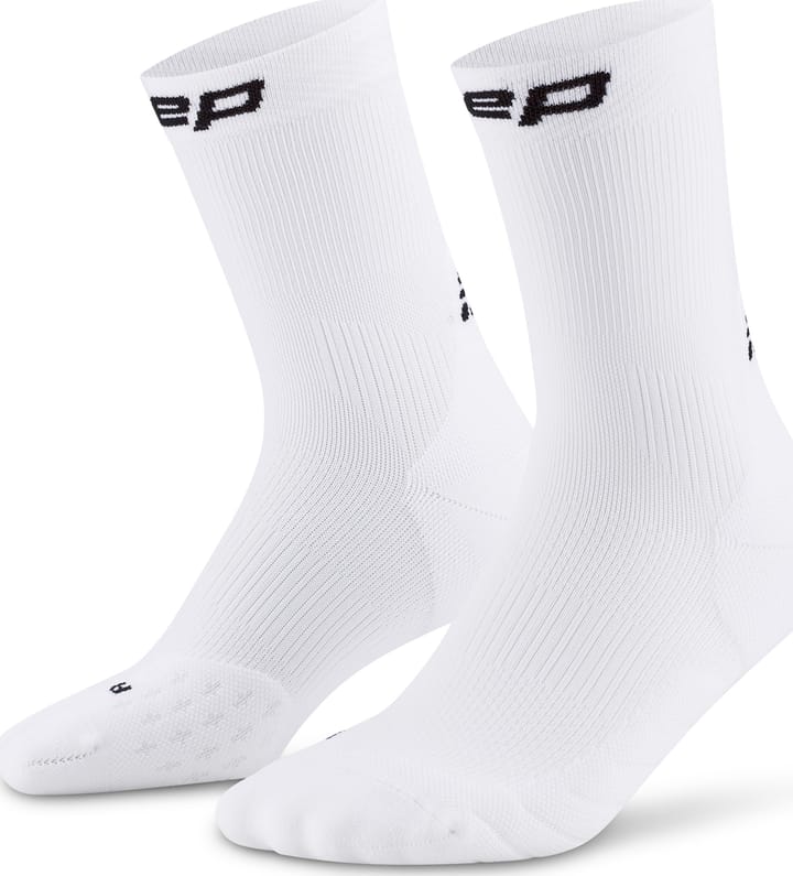 CEP Men's Run Socks Mid Cut 5.0 White CEP