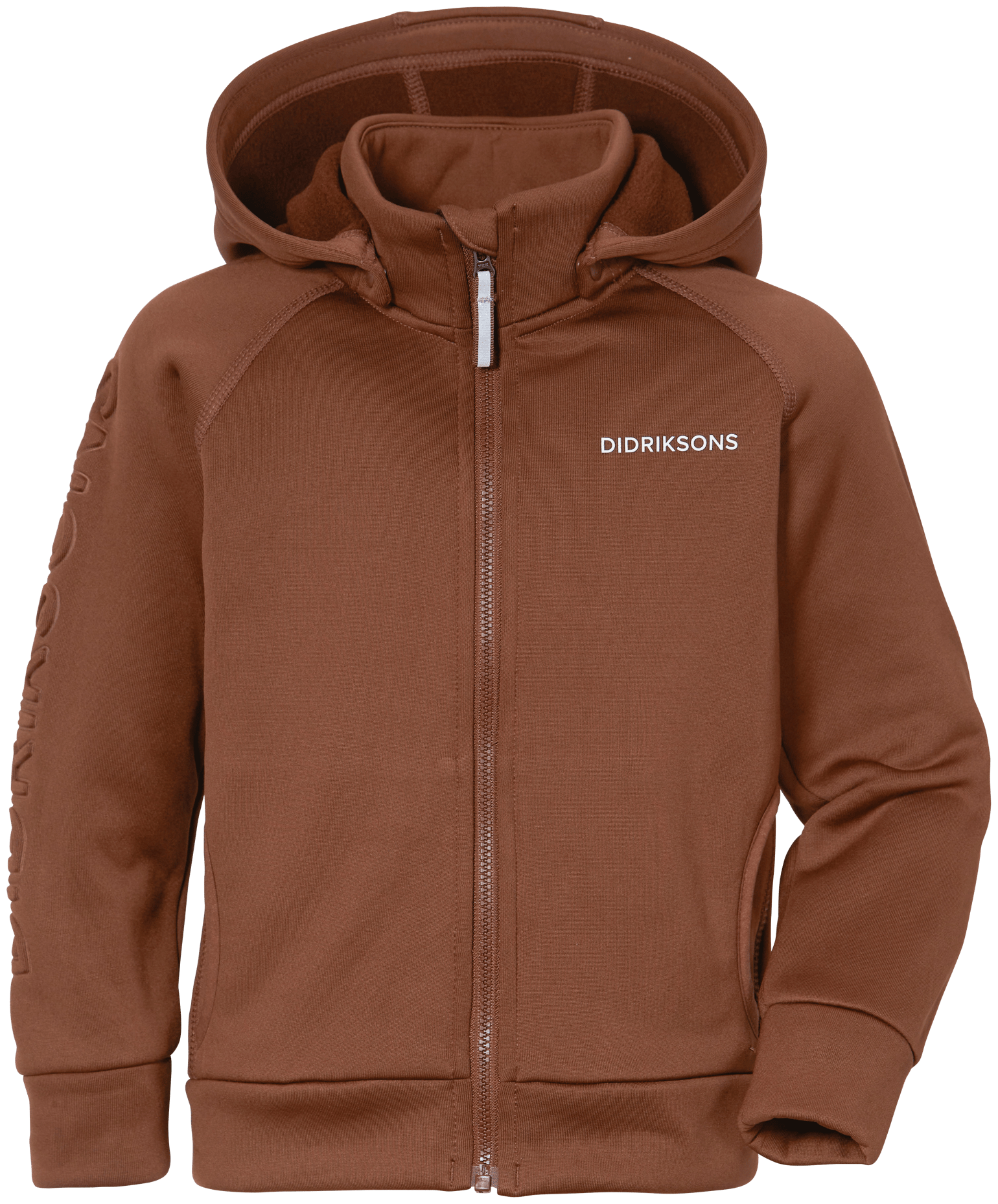 Didriksons Kids' Corin Full Zip 7 Earth Brown | Buy Didriksons Kids