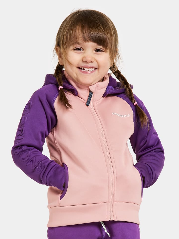 Didriksons Kids' Corin Full Zip 8 Dusty Pink Didriksons