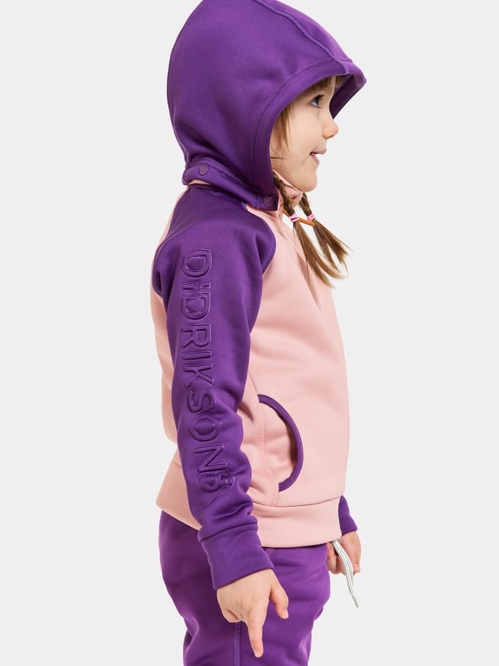 Didriksons Kids' Corin Full Zip 8 Dusty Pink Didriksons