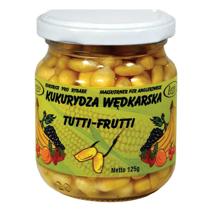 Lorpio Lorpio Corn Flavoured In Juice 125g Tutti Frutti Lorpio