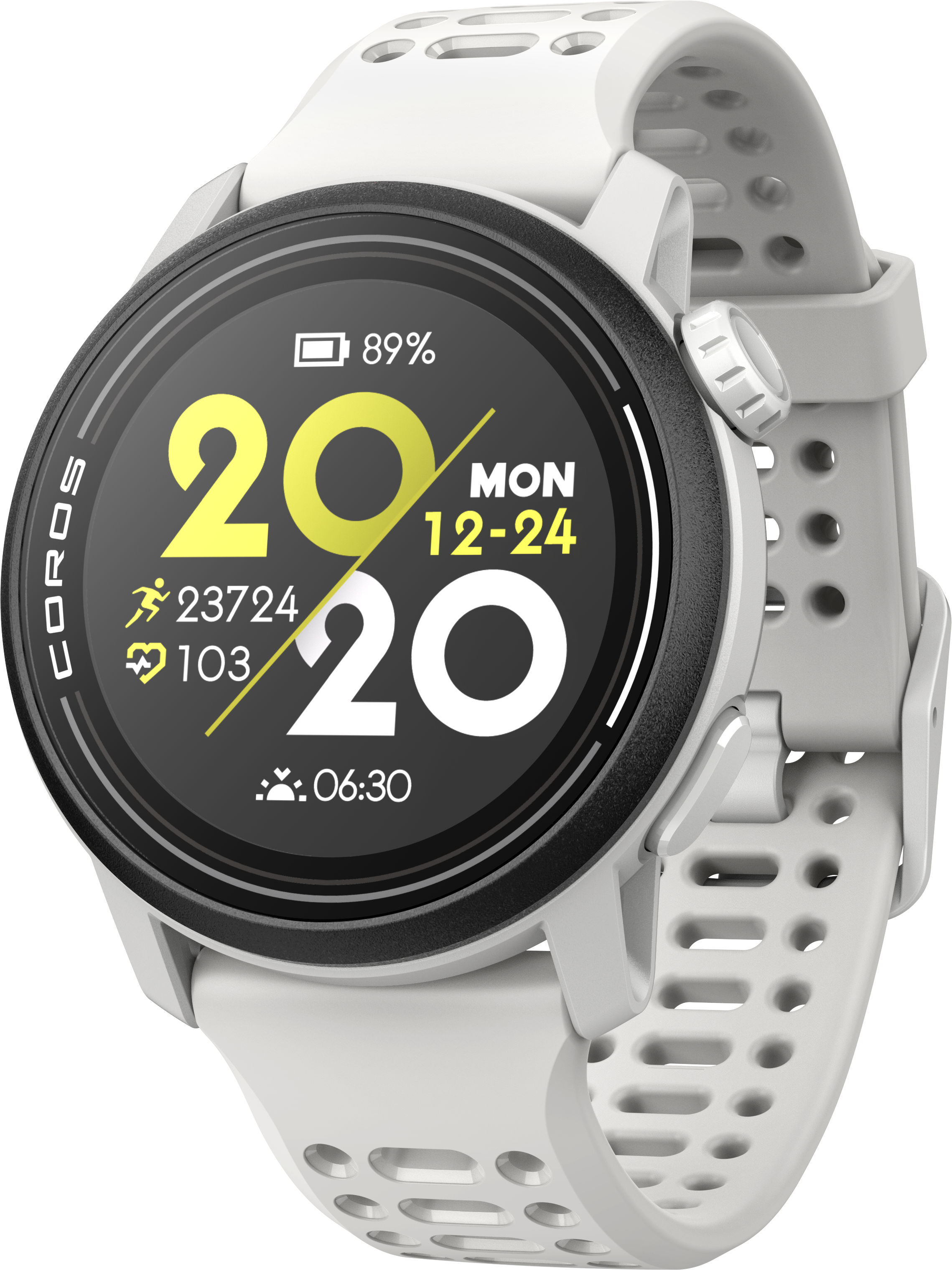 Coros Coros Pace 3 Silicone White Urheilukellot 41.9 mm