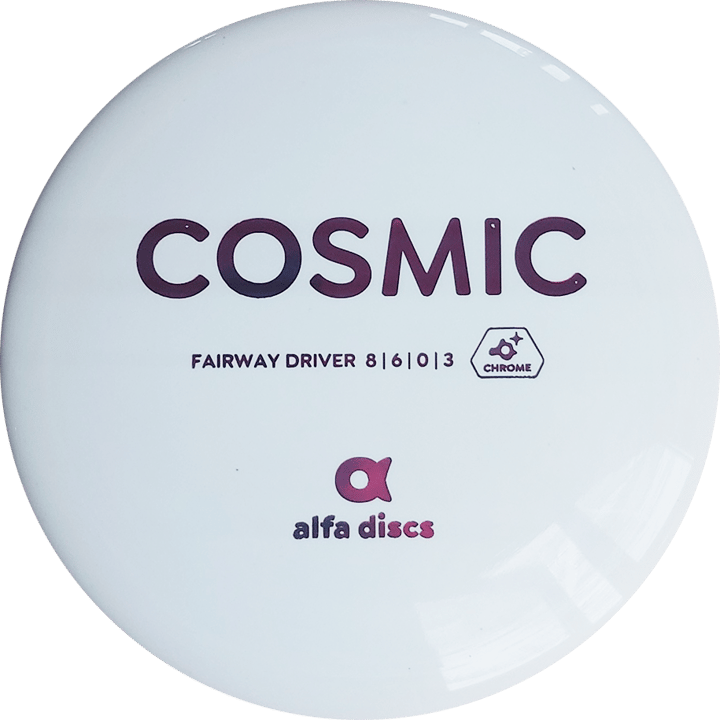 Alfa Disc Chrome Line Driver Cosmic White Alfa Disc