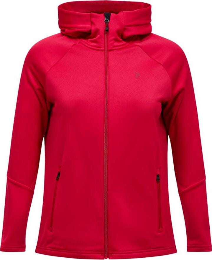 Peak Performance Women's Rider Essentials Zip Hood Tech Burgundy/Tech Burgundy