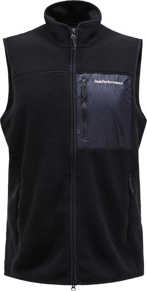 Peak Performance Men's Pile Vest Black Peak Performance
