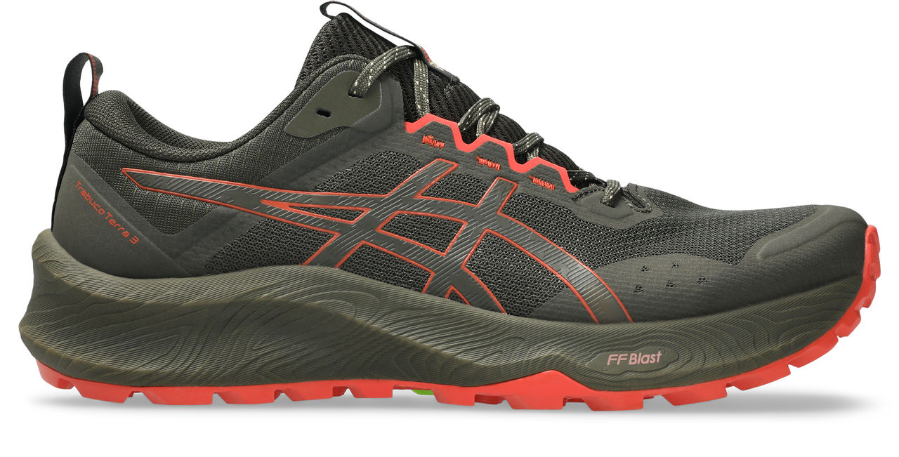 Asics Men's Trabuco Terra 3 Brown Stone/spicy Red Träningsskor 43.5