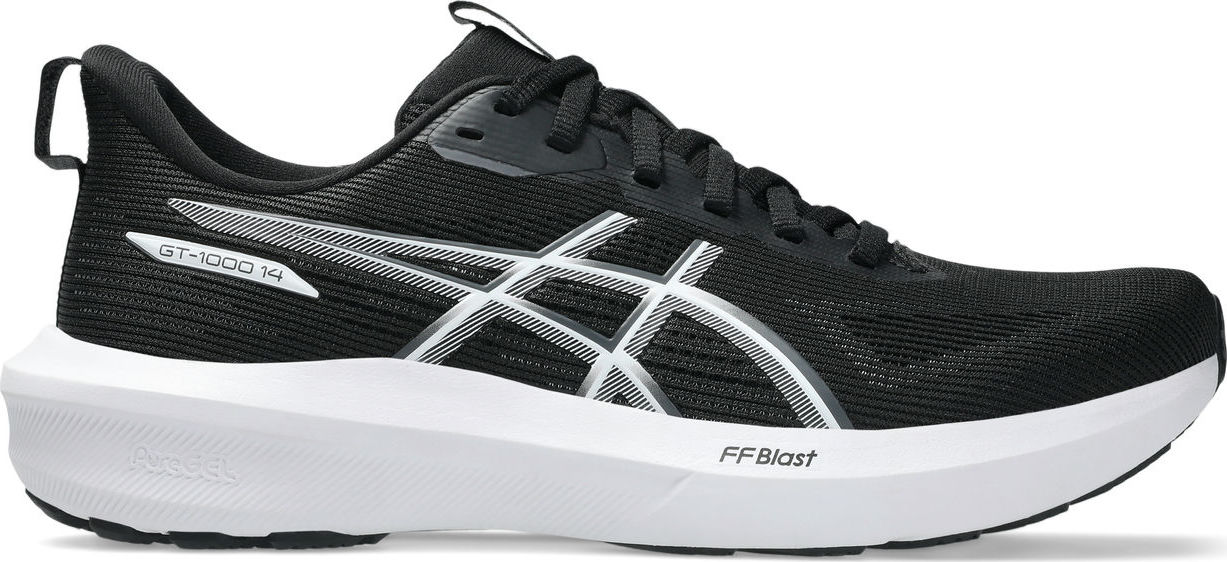 Asics Women's Gt-1000 14 Black/white Juoksukengät 38