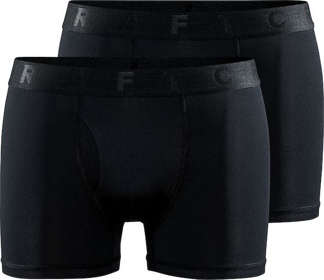 Men's Core Dry Boxer 3-Inch 2-Pack Black Craft