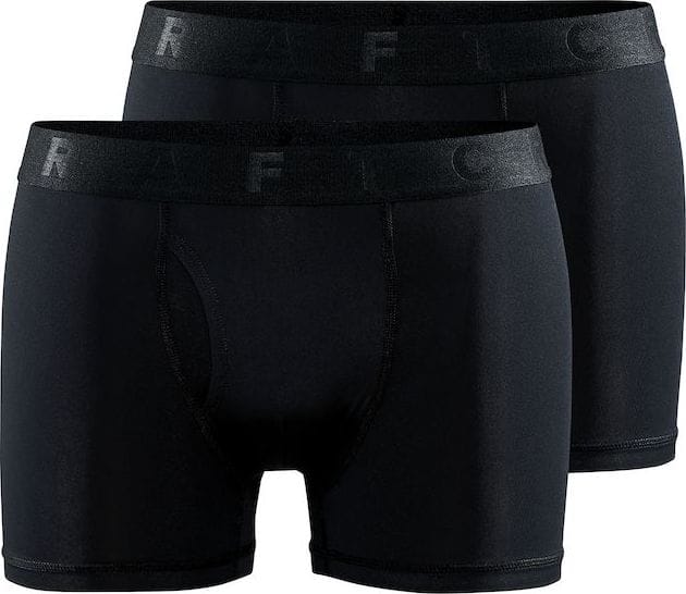 Craft Men's Core Dry Boxer 3-Inch 2-Pack Black Craft
