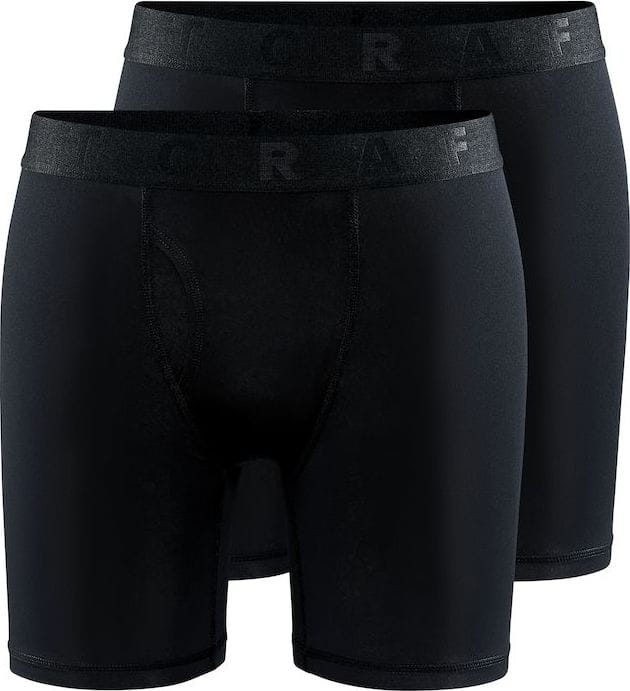 Craft Men's Core Dry Boxer 6-Inch 2-Pack Black Craft