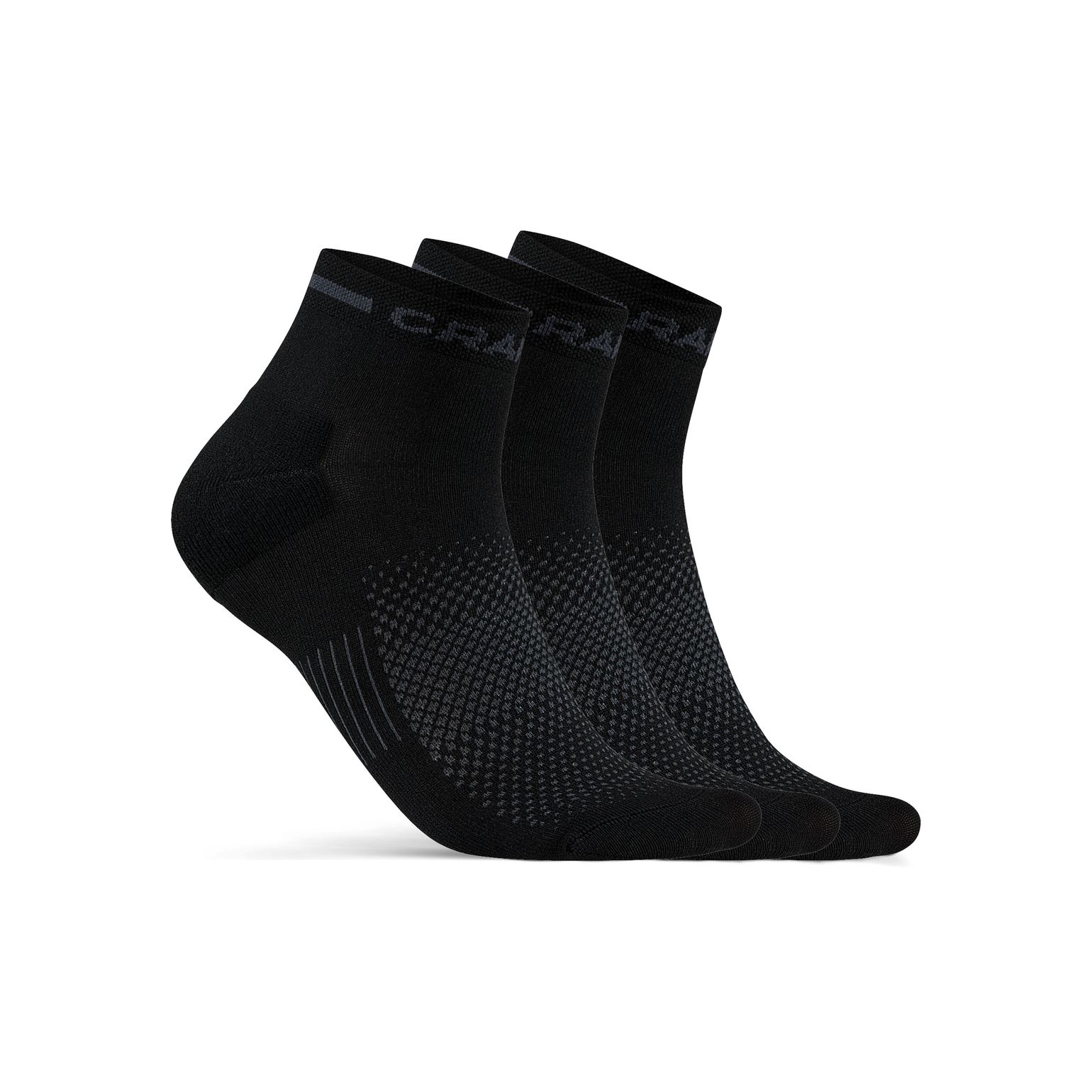 Core Dry Mid Sock 3-pack Black