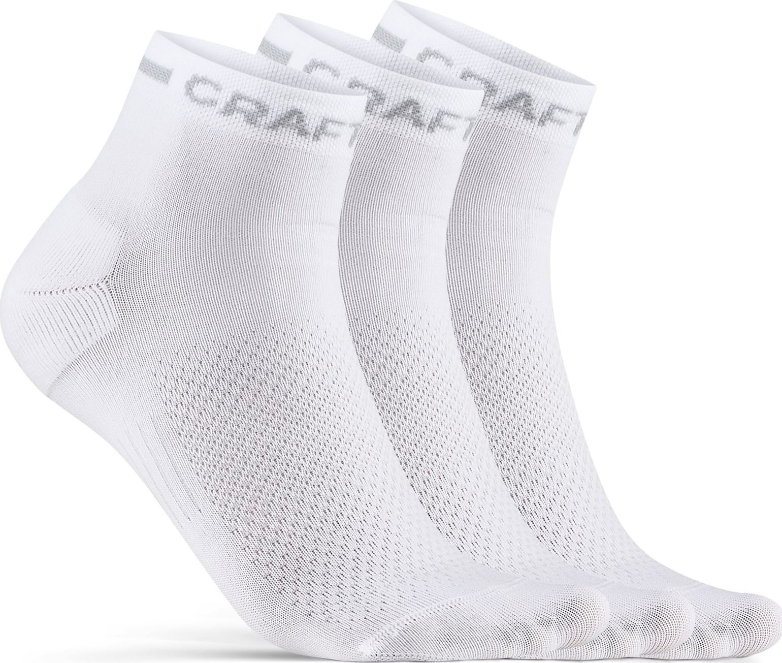 Craft Core Dry Mid Sock 3-pack White