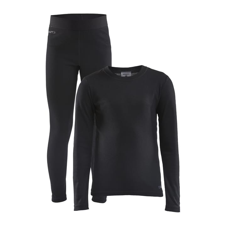 Junior Core Warm Baselayer Set Black Craft