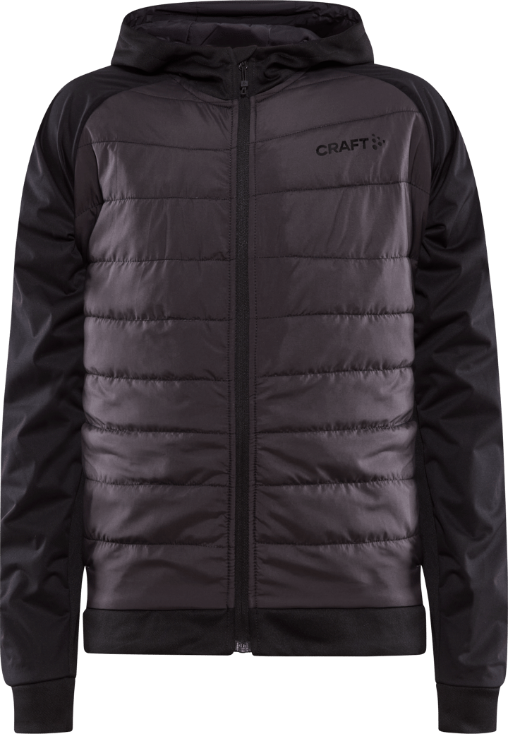 Junior Adv Insulate Hood Jacket Black-Slate Craft