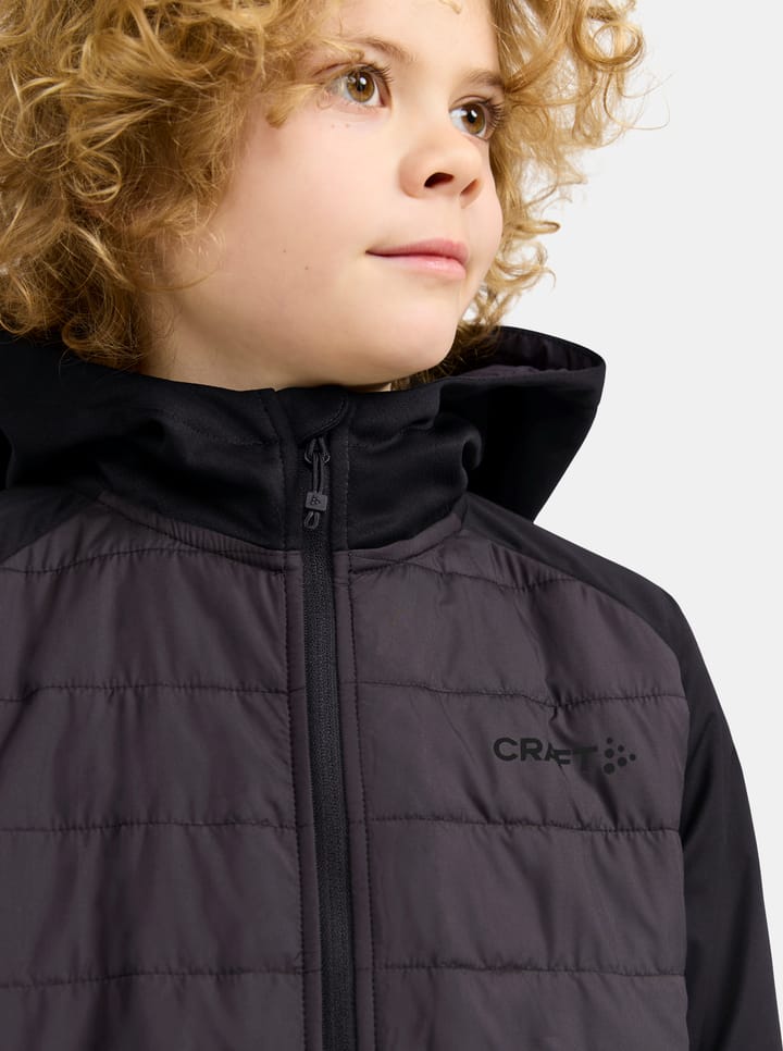 Junior Adv Insulate Hood Jacket Black-Slate Craft