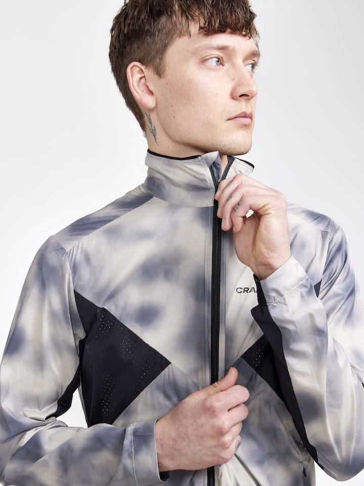 Craft Men's Adv Essence Wind Jacket Ecru/Black Craft