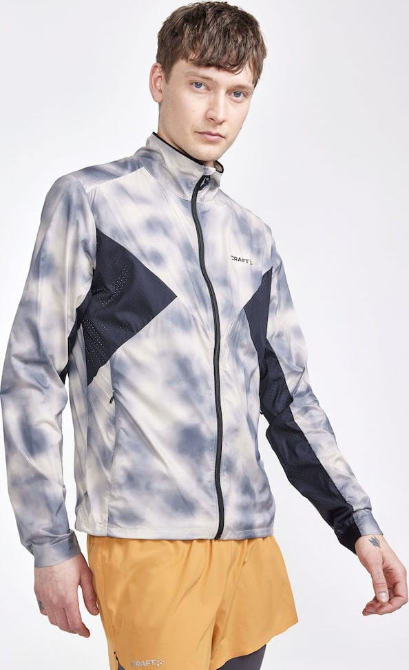 Craft Men's Adv Essence Wind Jacket Ecru/Black Craft