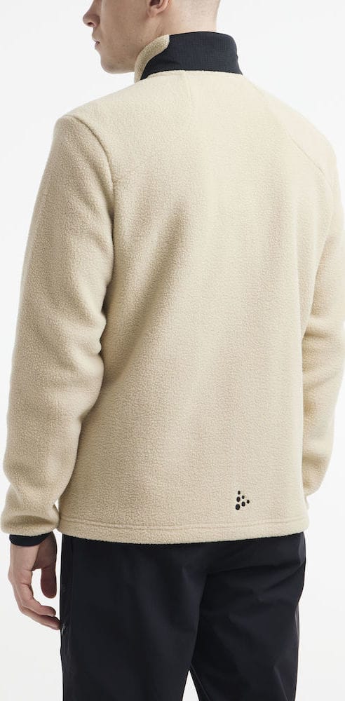 Craft Men's Adv Explore Pile Fleece Jacket Ecru/Black Craft