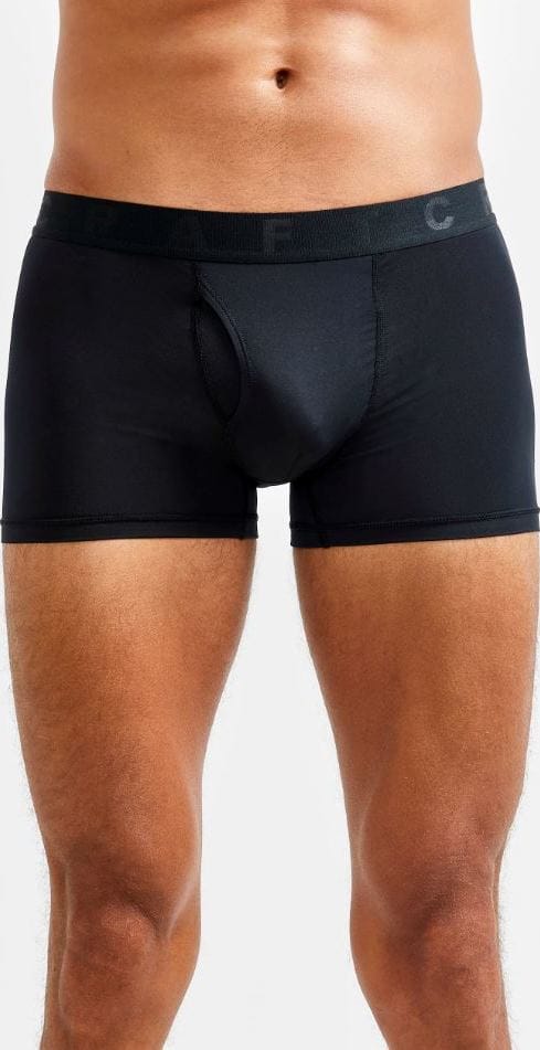 Craft Men's Core Dry Boxer 3-Inch 2-Pack Black Craft