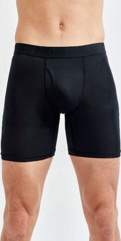 Craft Men's Core Dry Boxer 6-Inch 2-Pack Black Craft