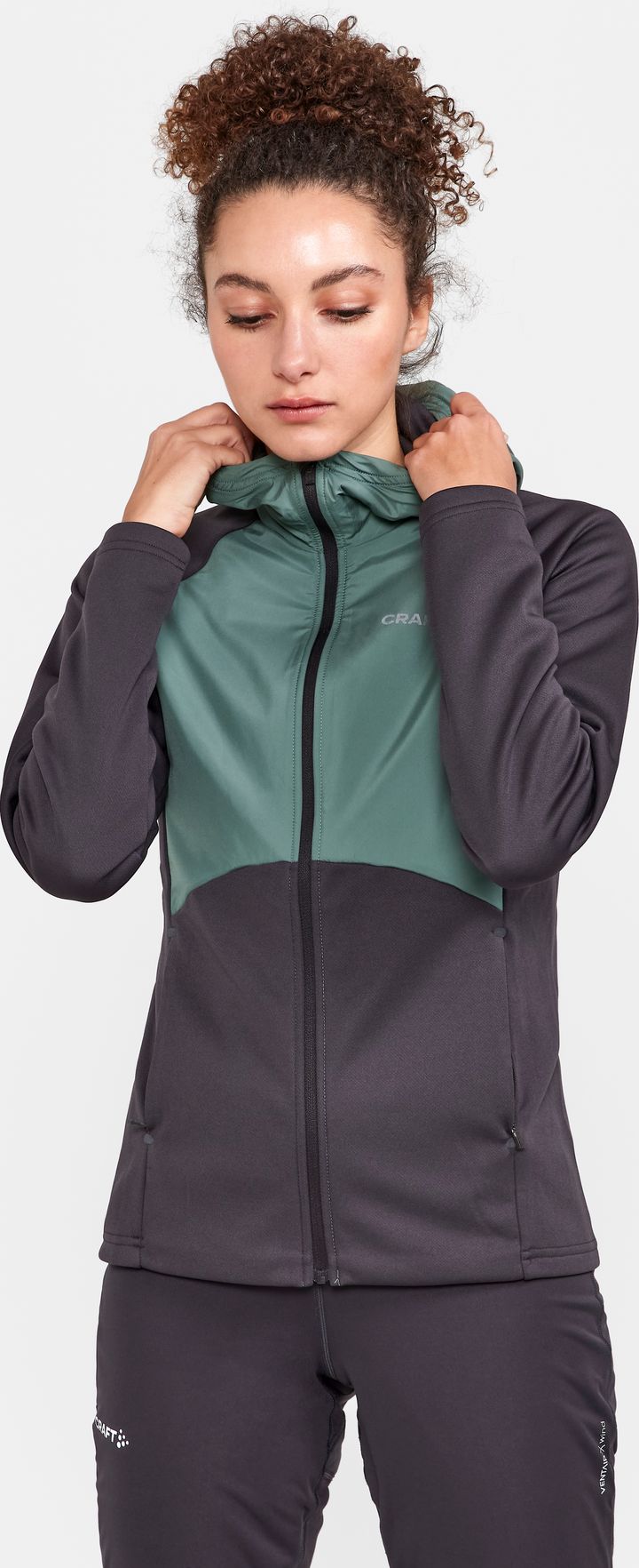 Women's ADV Essence Jersey Hood Jacket Slate-Thyme Craft