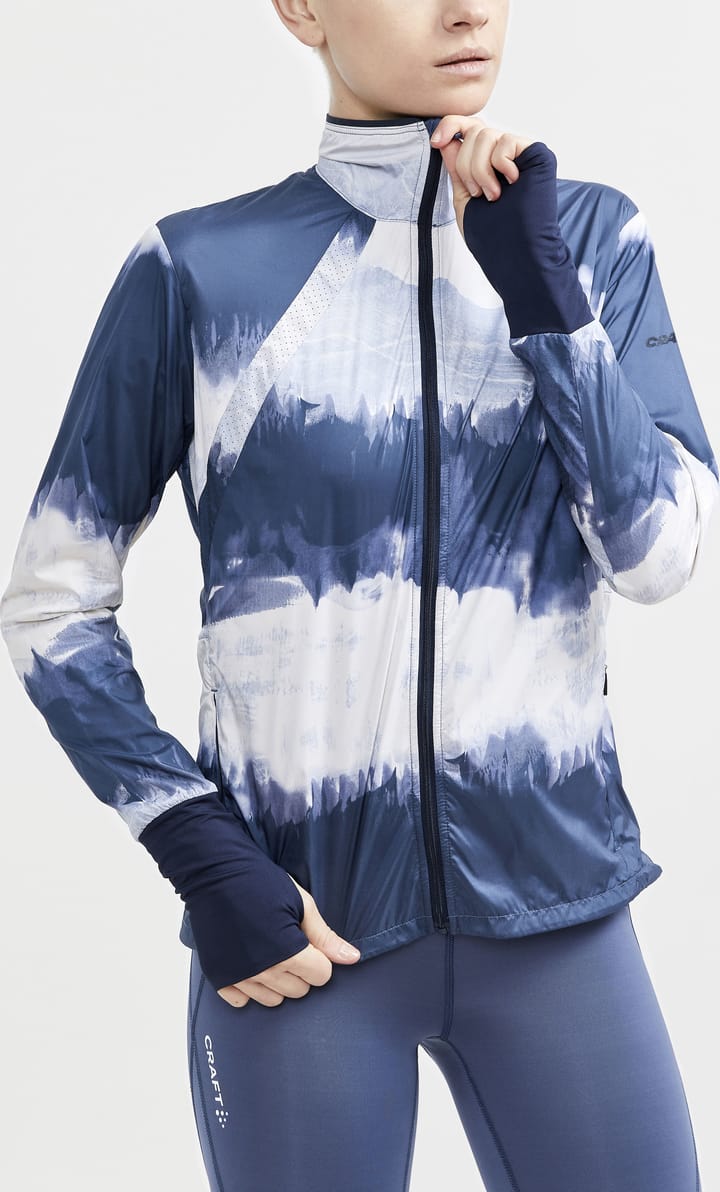 Craft Women's Adv Essence Wind Jacket Multi/Blues Craft