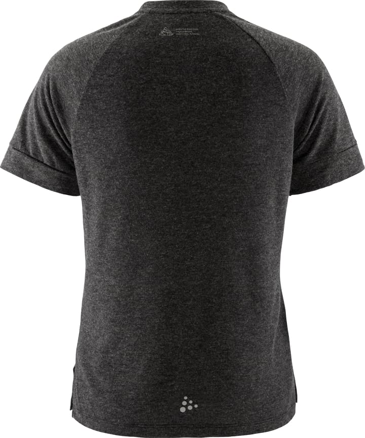 Craft Women's Advance Trail Wool Short Sleeve Tee Black Melange Craft