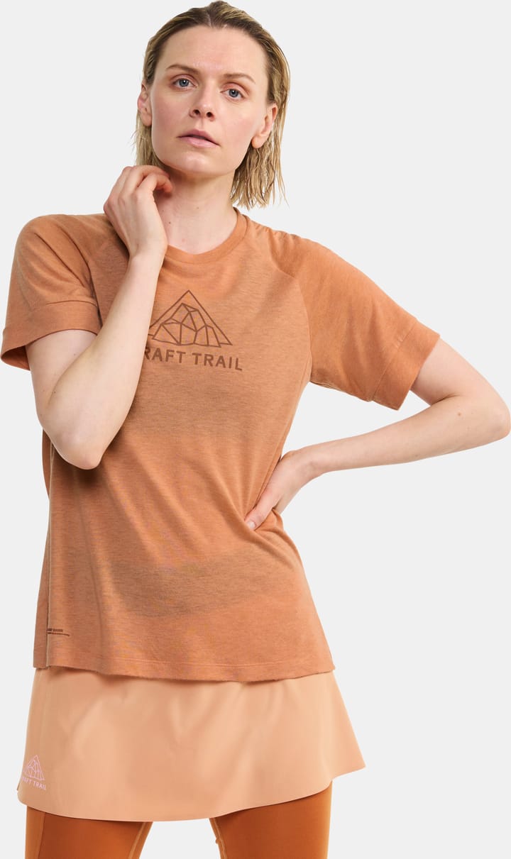Craft Women's Advance Trail Wool Short Sleeve Tee Cliff Melange Craft