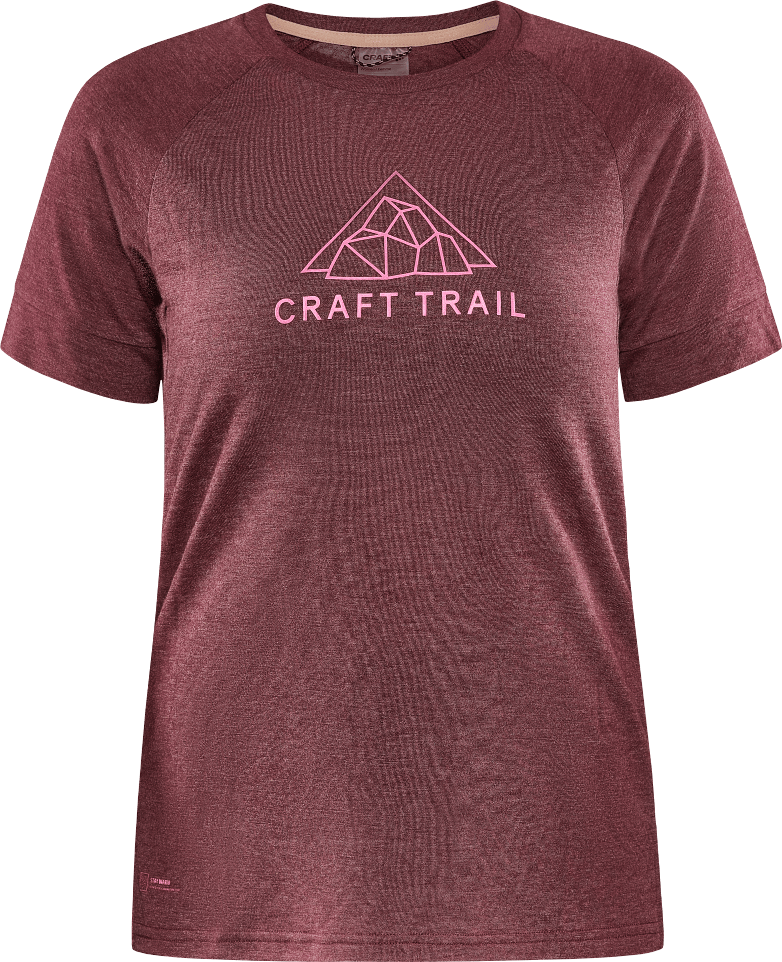 Women's Adv Trail Wool Short Sleeve Tee Punsch-Melange