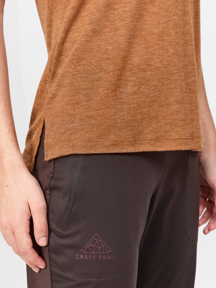 Craft Women's Advance Trail Wool Short Sleeve Tee Roots/Melange Craft