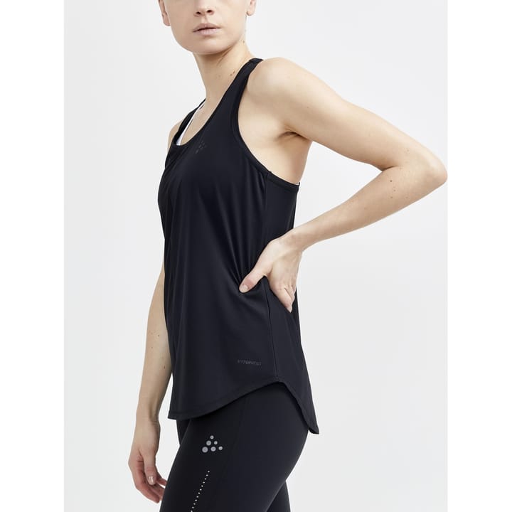 Women's Core Charge Rib Singlet Black Craft