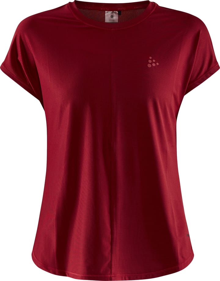 Craft Women's Core Charge Rib Tee Rhubarb Craft