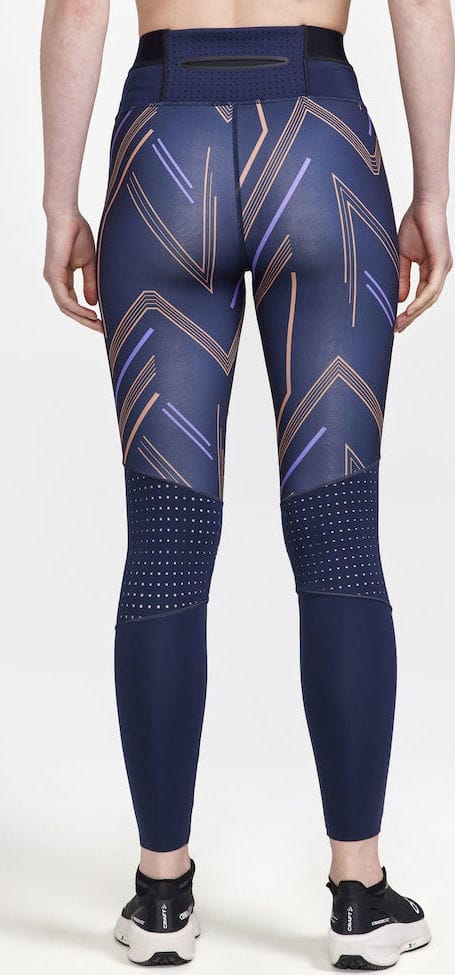 Women's Pro Charge Blocked Tights Blaze-Cliff Craft