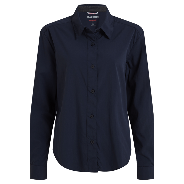 Craghoppers Women's Nosilife Freeda Long Sleeved Shirt Blue Navy Craghoppers