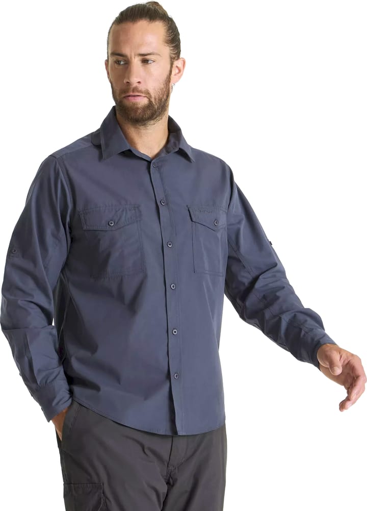 Men's Kiwi Long Sleeved Shirt Ombre Blue Craghoppers
