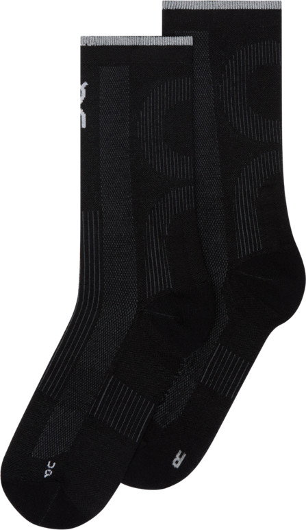 On Unisex Elite Run Sock High Black Träningsstrumpor 47-49
