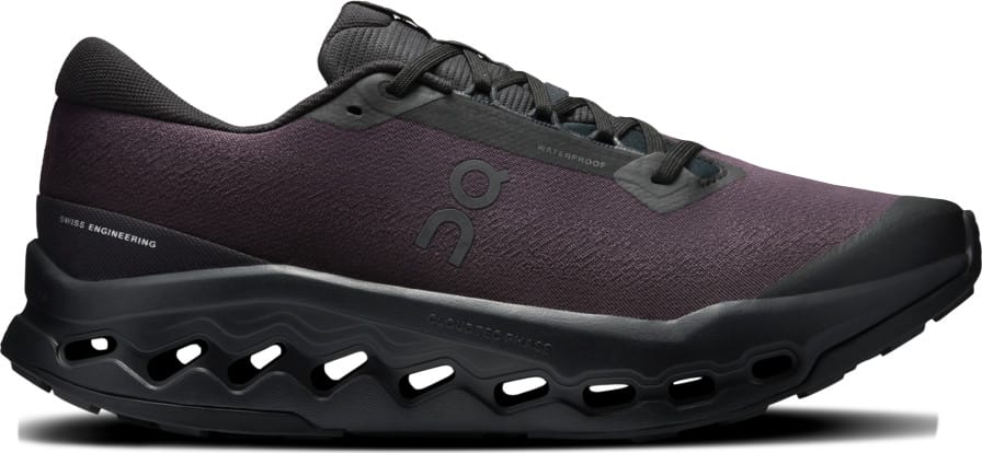 On Men's Cloudsurfer Trail 2 Waterproof Black/Black