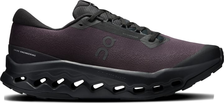 On Men's Cloudsurfer Trail 2 Waterproof Black/Black On