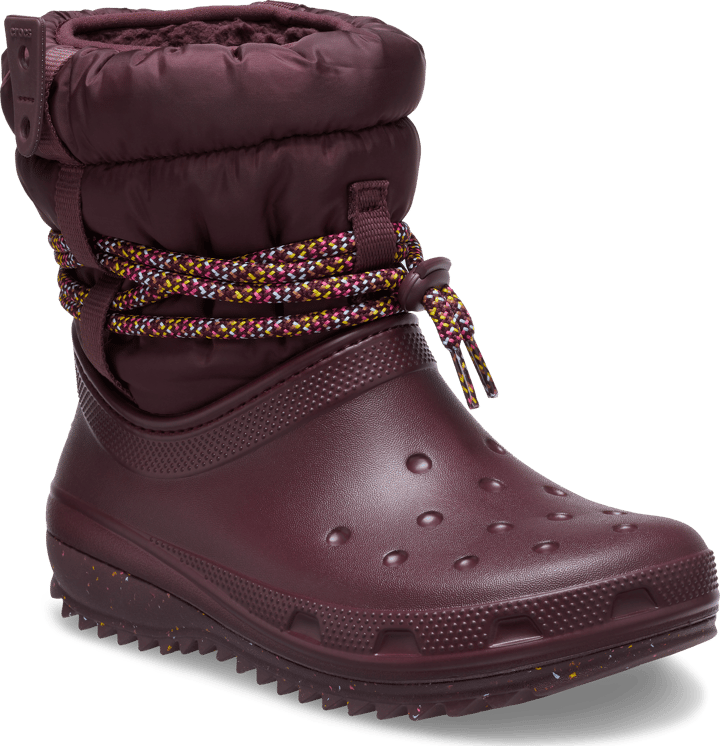 Crocs Women's Classic Neo Puff Luxe Boot Dark Cherry Crocs