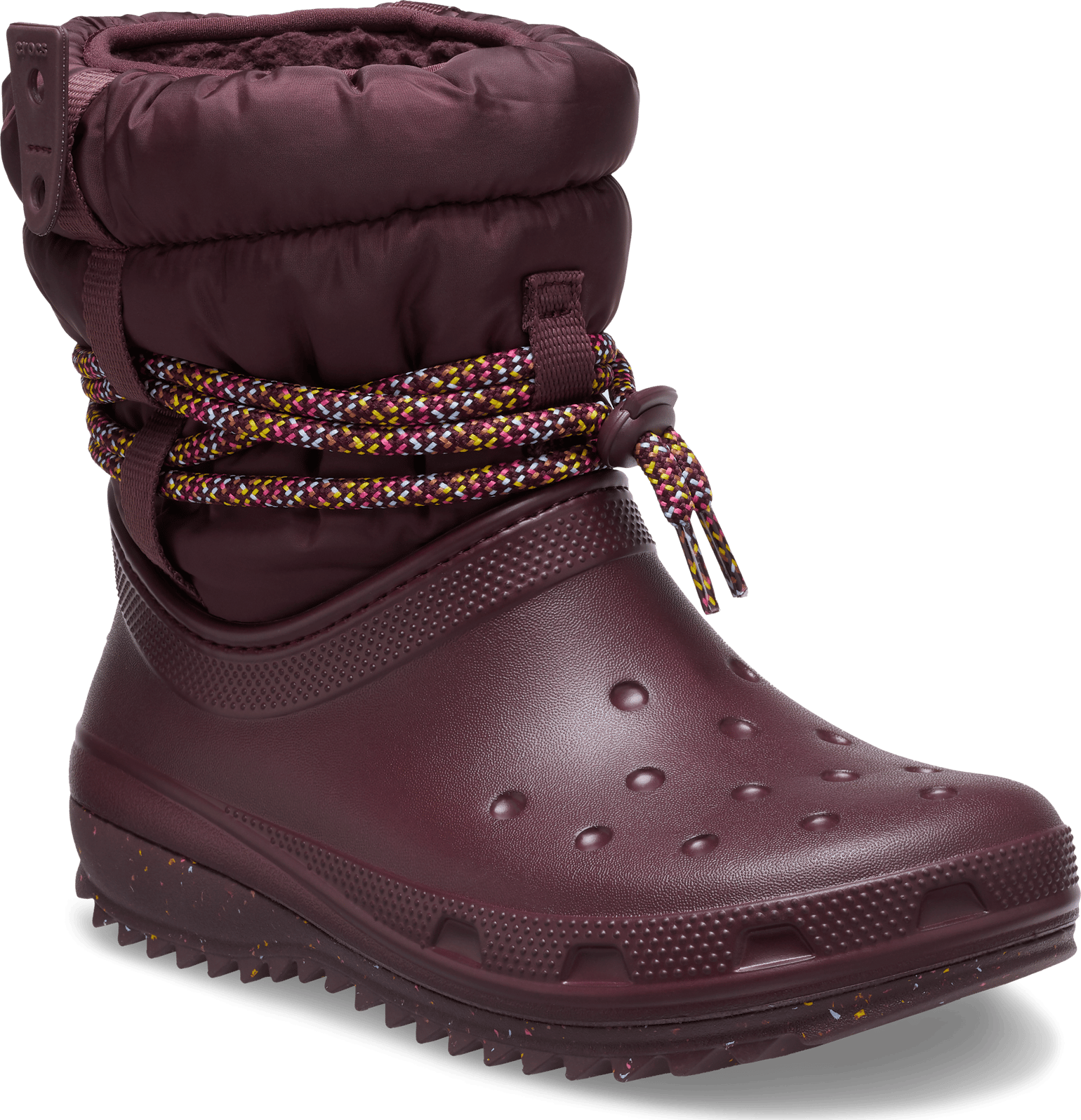 Crocs Women's Classic Neo Puff Luxe Boot Dark Cherry