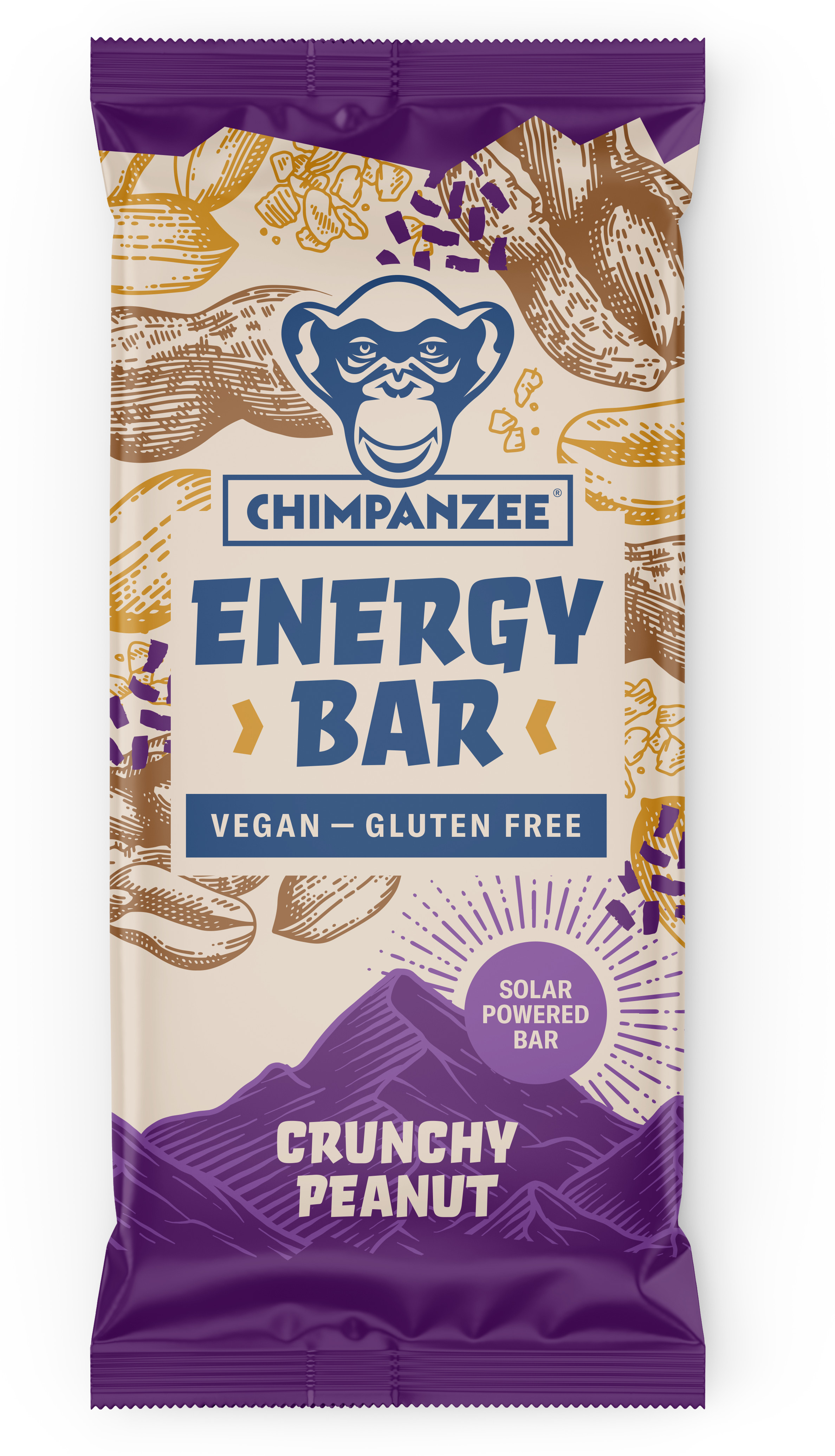 Chimpanzee Energy Bar Crunchy Peanut Crunchy Peanut Kosttillskott & energi OneSize