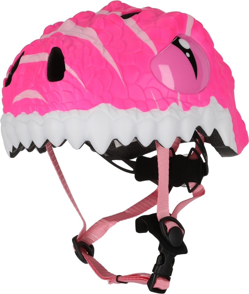 Crazy Safety Dino Bicycle Helmet Pink