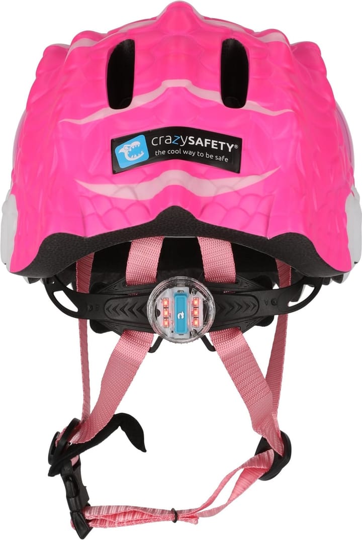 Crazy Safety Dino Bicycle Helmet Pink Crazy Safety