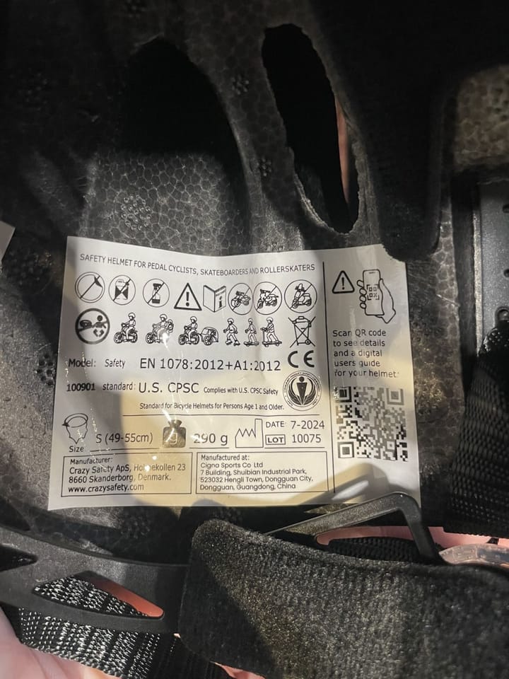 Crazy Safety Horse Bicycle Helmet Purple Crazy Safety