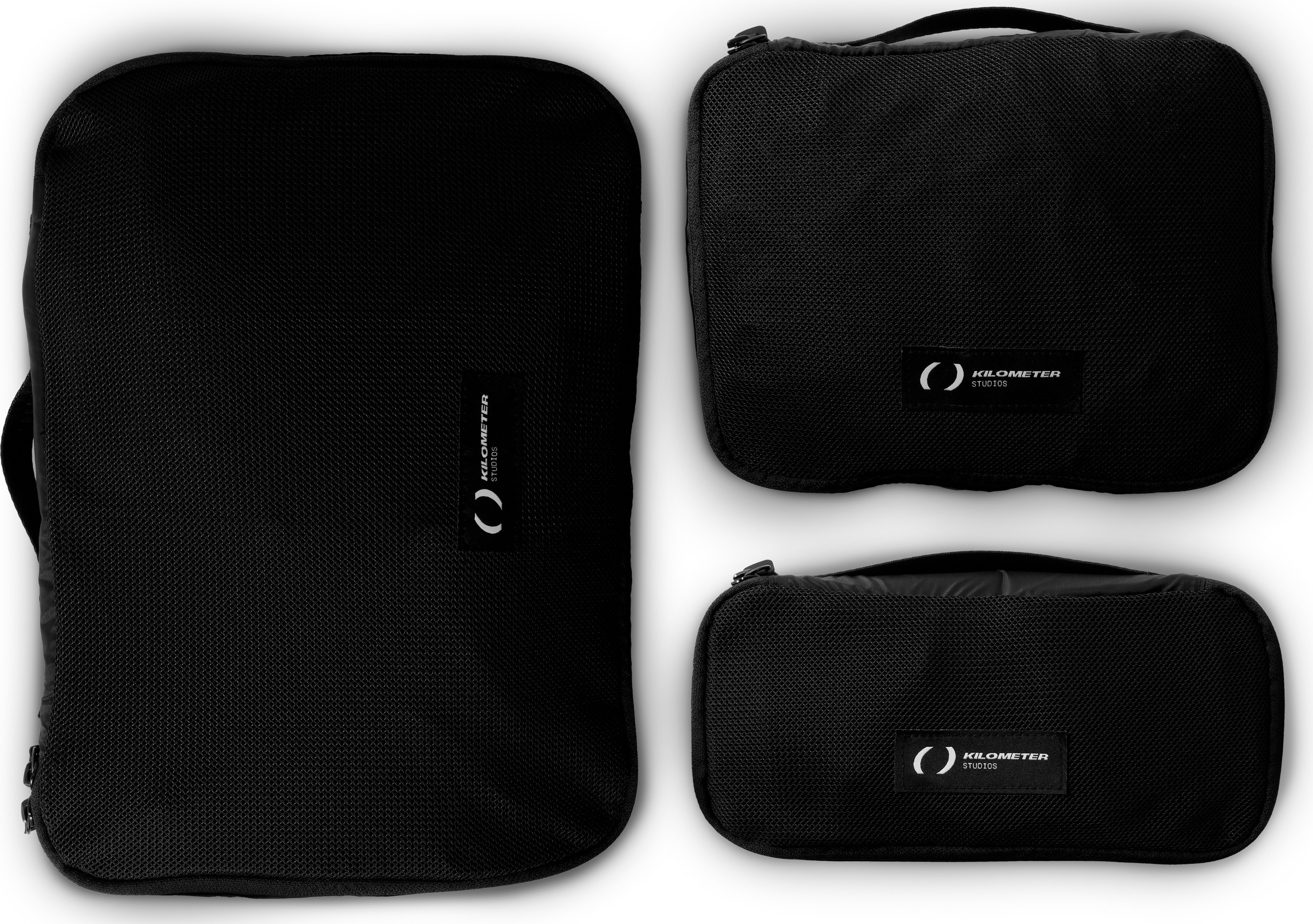 Kilometer Packing Cubes Set Black Pakkeposer OneSize