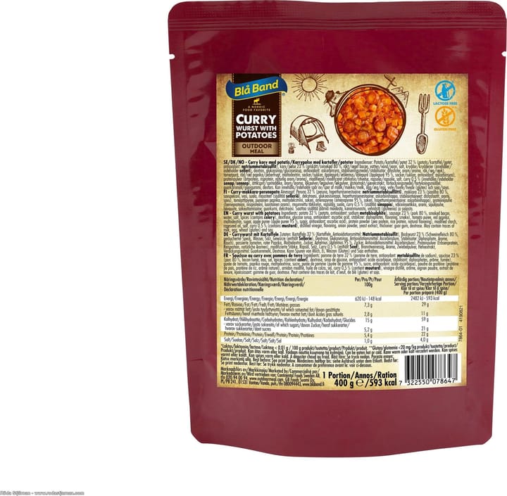 Blå Band Curry Wurst With Potatoes Nocolour Blå Band