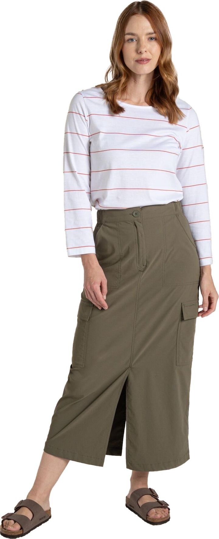 Craghoppers Women's Nosilife Pro Midi Skirt Wild Olive Craghoppers