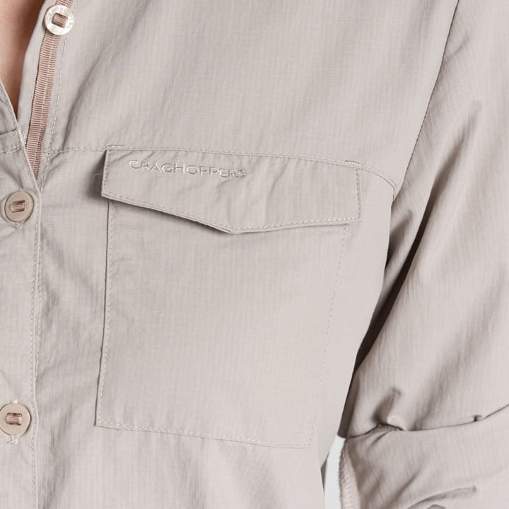 Craghoppers Women's Nosilife Adventure Long Sleeved Shirt III Soft Mushroom Craghoppers